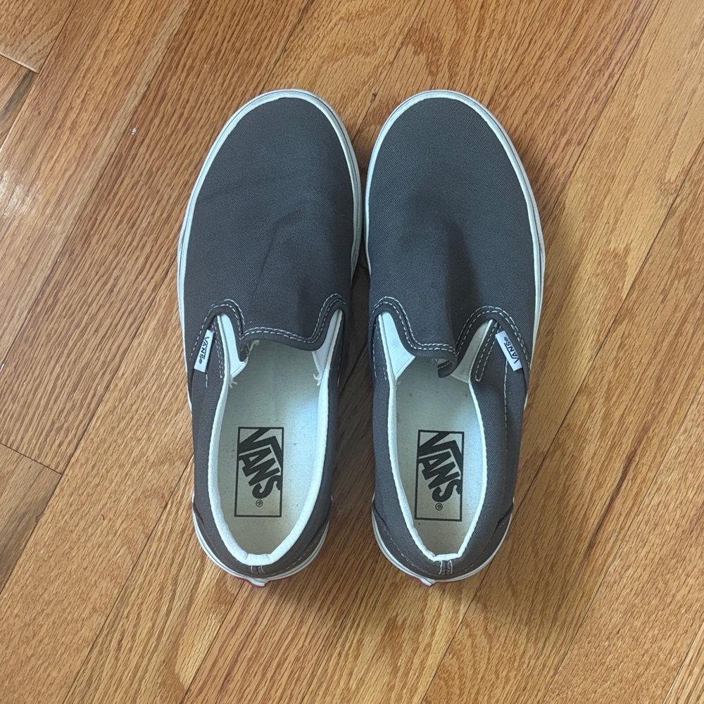Vans Women’s Charcoal Slip-On Vans